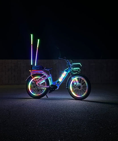 Lit Up Himiway Zebra Ebike Like New Fully Customized