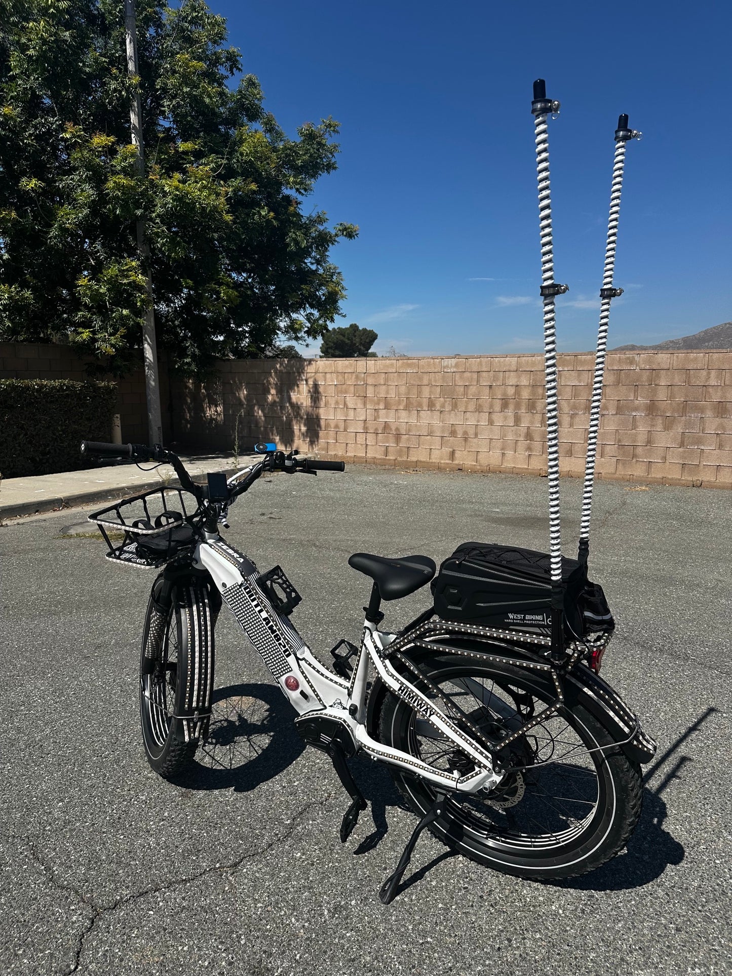 Lit Up Himiway Zebra Ebike Like New Fully Customized